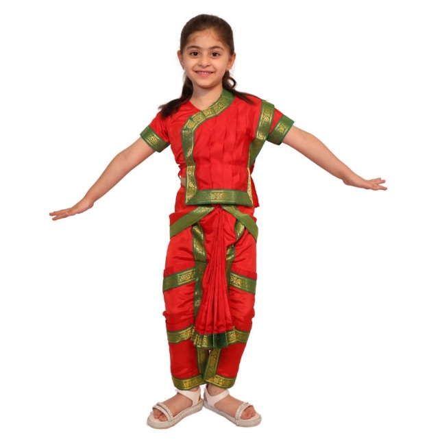 Classical Bharatanatyam Dance Costume Set